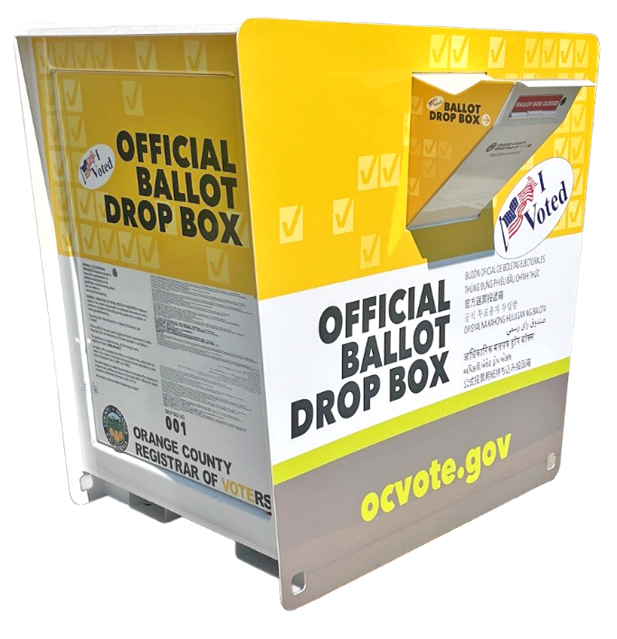 Image of a ballot drop box. 