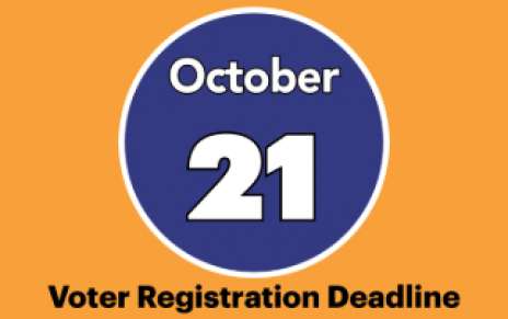 The Voter Registration Deadline is 25 Days Away!