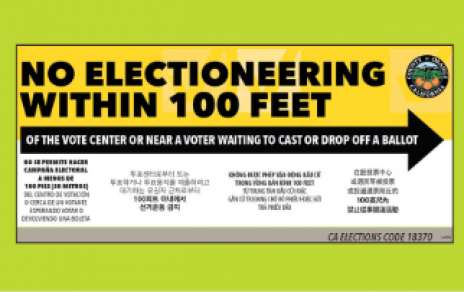 Electioneering and Voting Do Not Mix Electioneering and Voting Do Not Mix