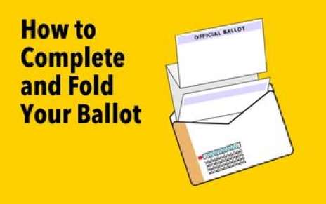 How to Complete and Fold Your Ballot How to Complete and Fold Your Ballot