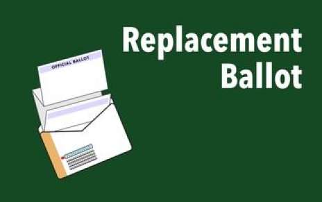 Replacement Ballot Replacement Ballot