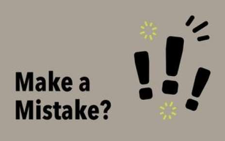 Make a mistake? Make a Clear Notation Make a mistake? Make a Clear Notation