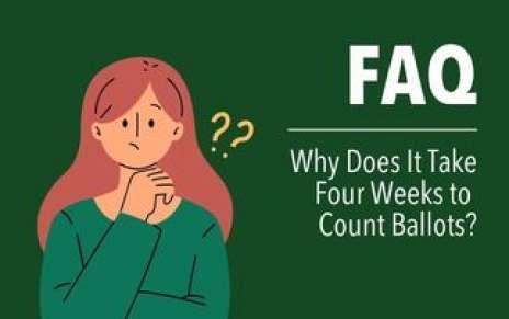 Why Does It Take Four Weeks to Count Ballots? Why Does It Take Four Weeks to Count Ballots?