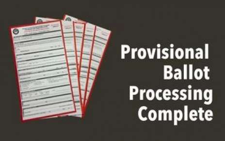 Provisional Ballot Processing Complete Provisional Ballot Processing Complete