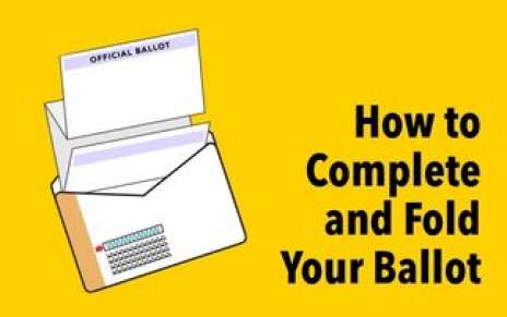 How to Complete and Fold Your Ballot How to Complete and Fold Your Ballot