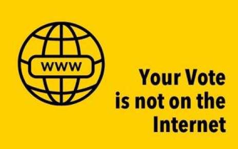 Your Vote is Not on the Internet