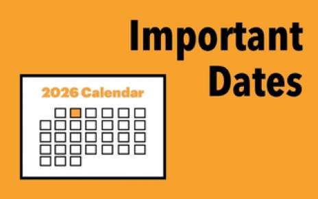 Upcoming Important Dates Upcoming Important Dates