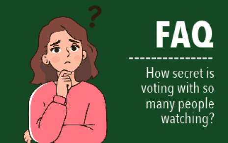 FAQ – How Secret Is Voting with So Many People Watching? FAQ – How Secret Is Voting with So Many People Watching?