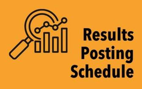 Results Posting Schedule Results Posting Schedule